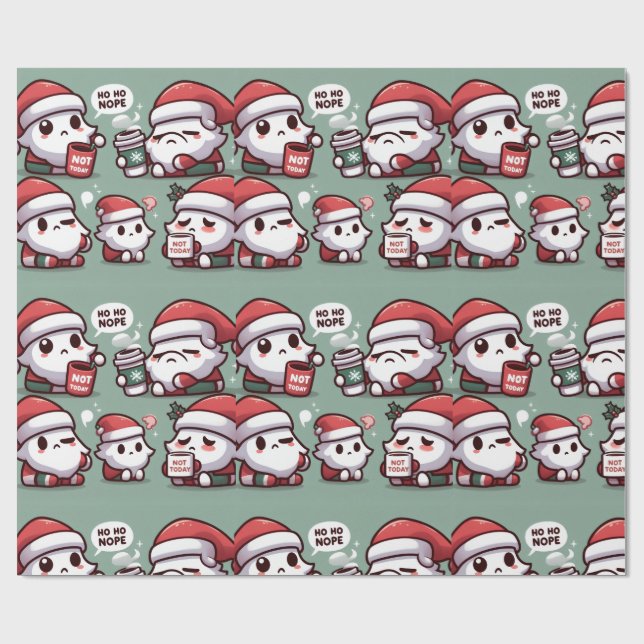 Tired Clauses in (Green) Wrapping Paper (Flat)