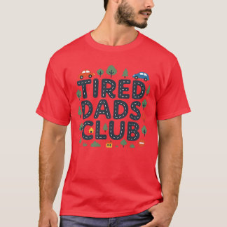 Tired Dads Club 2 Sided Race Track On Dad Daddy Me T-Shirt