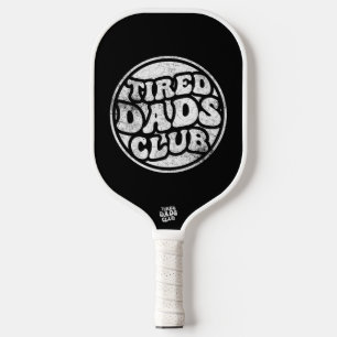Tired Dads Club Funny Pickleball Paddle
