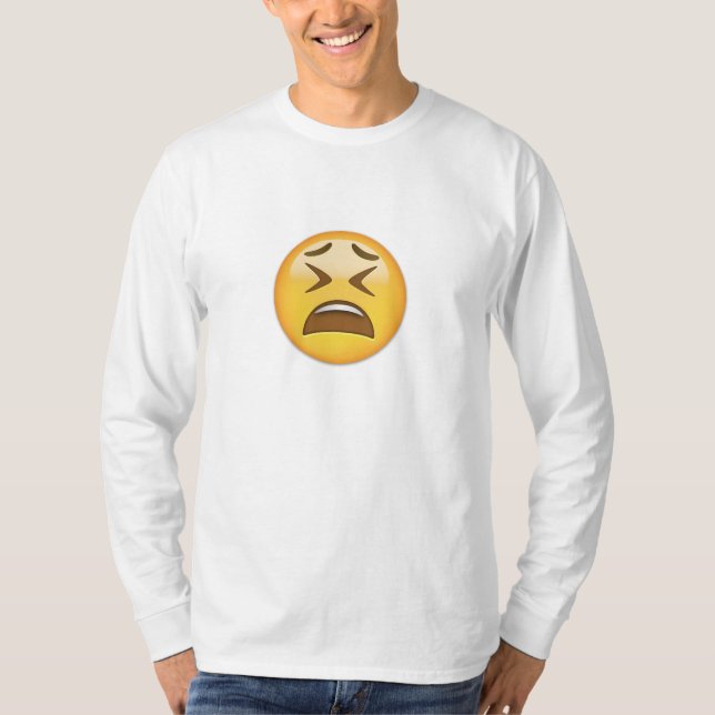 Tired Face Emoji T-Shirt (Front)