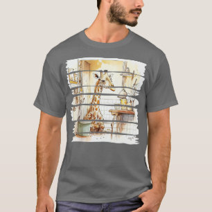 Tired Giraffes Morning Routine T-Shirt