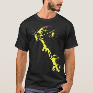 Tired Kitten Cute Yawning Pop Cat T-Shirt
