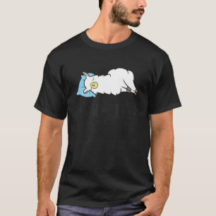 Tired Llama Let Me Sleep  Llama Pajama T-Shirt