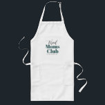 Tired moms club Calligraphy monogram  Long Apron<br><div class="desc">..</div>