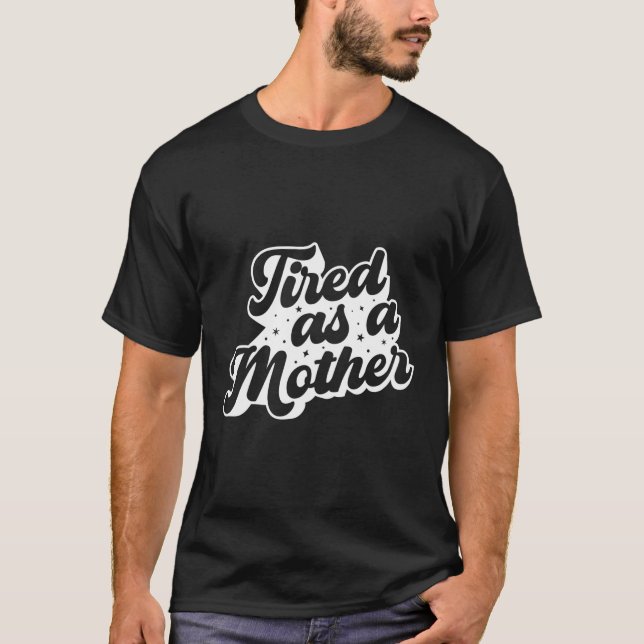 Tired Moms Club Spooky Mum Goth Mum Punk Mum T-Shirt (Front)