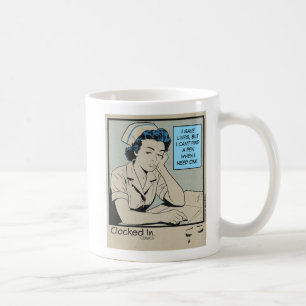 Tired Nurse Gift for RN, LPN, Healthcare Workers Coffee Mug
