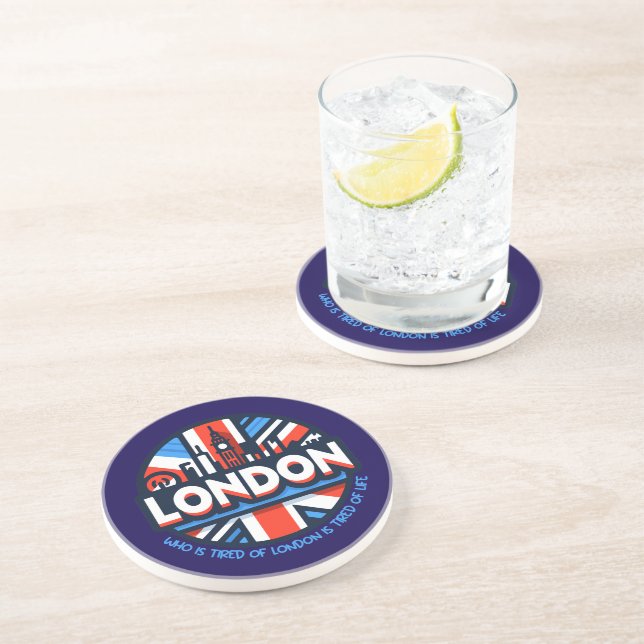 Tired of London Coaster (Side)