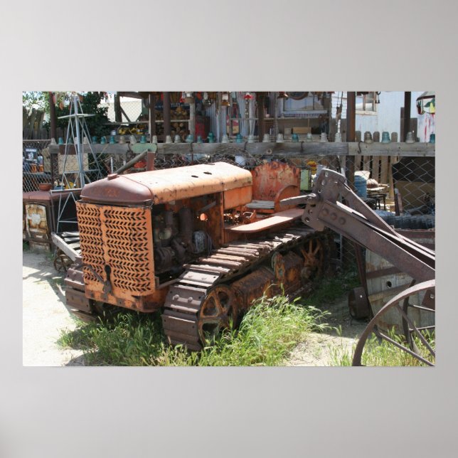 Tired Old Tractor Poster (Front)