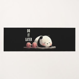 Tired Panda Gym – Cute Funny Workout Art Yoga Mat