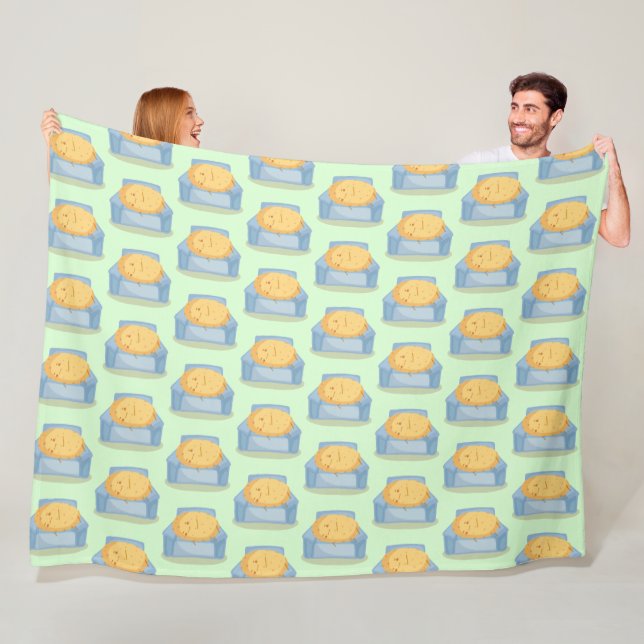 Tired Potato Fleece Blanket (In Situ)