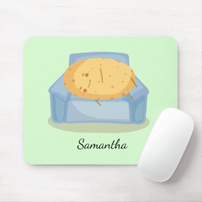 Tired Potato Mouse Mat (With Mouse)