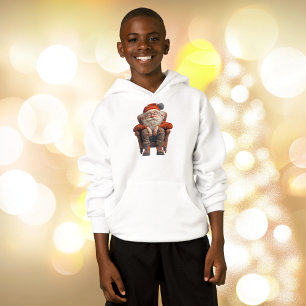 Tired Santa 2 Boy's Hoodie