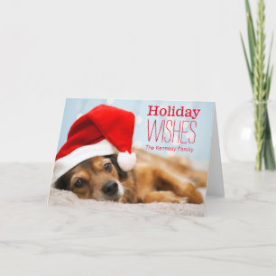Tired Santa Holiday Card