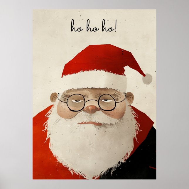 Tired Santa Poster (Front)