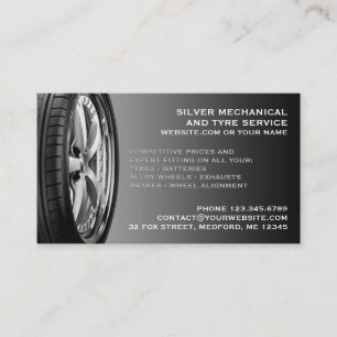 Tires Auto Repair Business Card