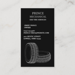 Tires Auto Repair Business Card