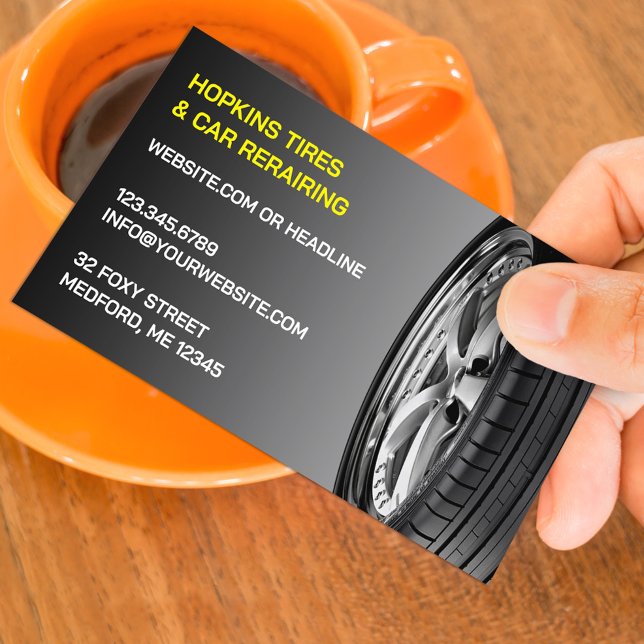 Tires Auto Repair Business Card (Creator Uploaded)