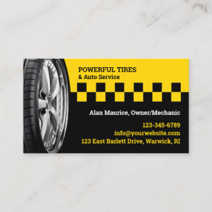Tires Auto Repair Business Card