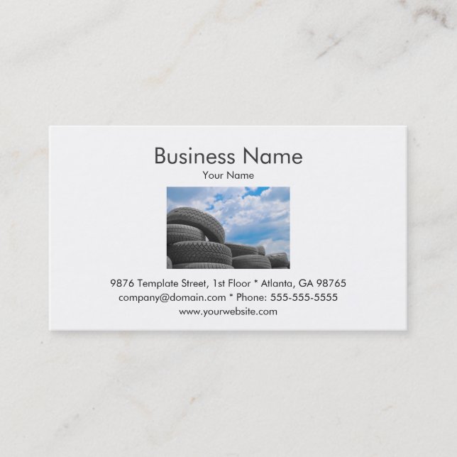 Tires Business Card (Front)