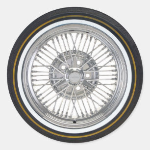 Tires Classic Round Sticker