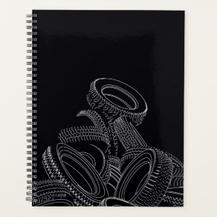 Tires Planner Calendar Notebook