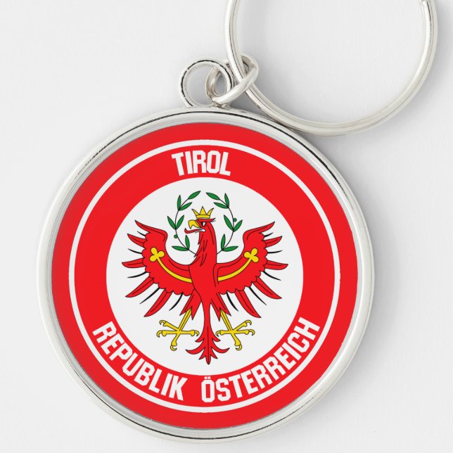 Tirol Round Emblem Key Ring (Front)