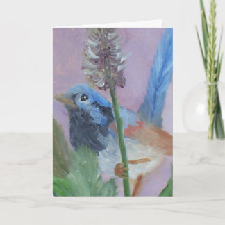 Tirrell Blue Bird Birthday Card
