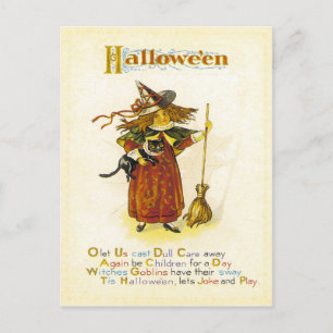 Tis Hallowe'en Postcard
