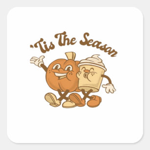 Tis Season Autumn It’s Fall Y’all Square Sticker