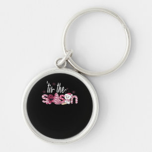 Tis Season Christmas Sweater Holiday Creative Vint Key Ring