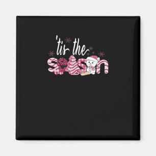 Tis Season Christmas Sweater Holiday Creative Vint Magnet