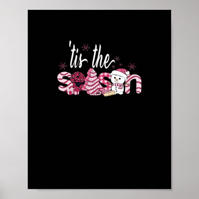 Tis Season Christmas Sweater Holiday Creative Vint Poster (Front)