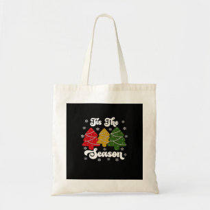 Tis Season Christmas Tree Debbie Cool Unique Tote Bag