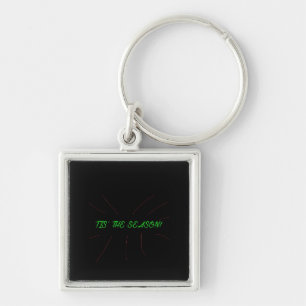 Tis Season Collection Graphic Minimal Clean Key Ring