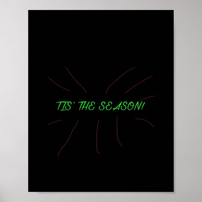 Tis Season Collection Graphic Minimal Clean Poster (Front)
