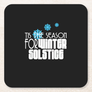 Tis Season For Funny Tamales Square Paper Coaster