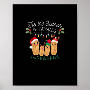 Tis Season For Tamales Mexican Christmas Modern Poster