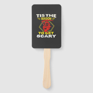 Tis Season Get Scary Grim Reaper Halloween Hand Fan
