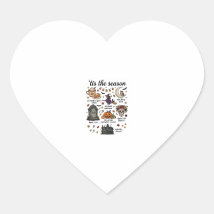 Tis Season Halloween Witch Pumpkin Skull_1 Heart Sticker