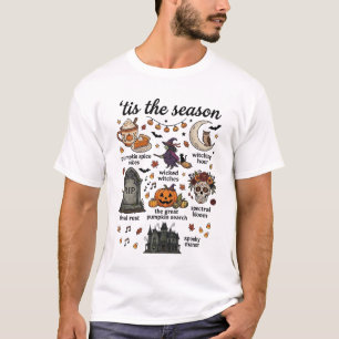 Tis Season Halloween Witch Pumpkin Skull_1 T-Shirt