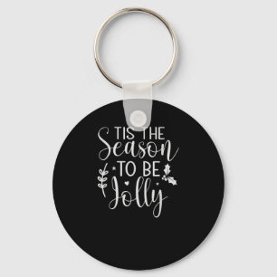 Tis Season Pumpkin Halloween Witch Hat Costume Key Ring