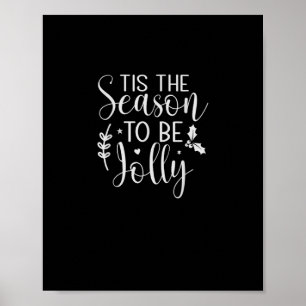 Tis Season Pumpkin Halloween Witch Hat Costume Poster