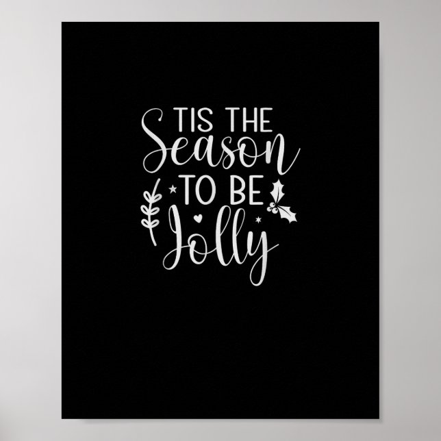 Tis Season Pumpkin Halloween Witch Hat Costume Poster (Front)