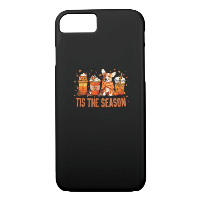 Tis Season Pumpkin Spice Latte Halloween Fall Coff Case-Mate iPhone Case (Back)