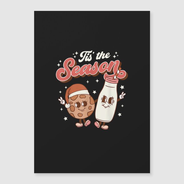 Tis Season Retro 70s 80s Vintage Groovy Cute (Front)