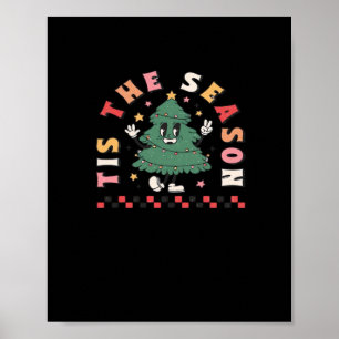 Tis Season Retro Halloween Spooky Season Fall Poster