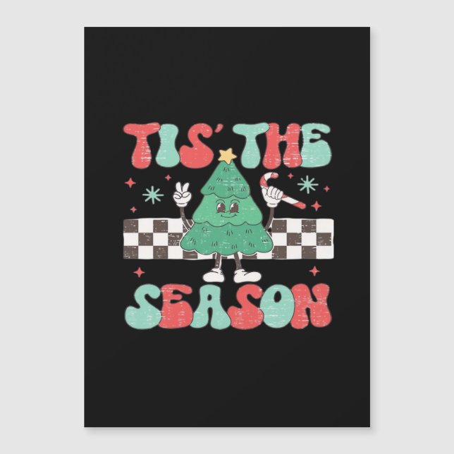 Tis Season Retro Womans Holiday (Front)