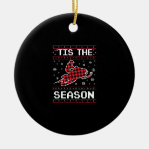 Tis Season Soccer Pumpkin Autumn Fall Thanksgiving Ceramic Tree Decoration