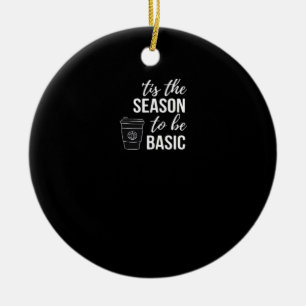 Tis Season To Basic Ceramic Tree Decoration