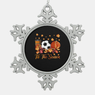 Tis Season To Basic - Psl Classic Snowflake Pewter Christmas Ornament